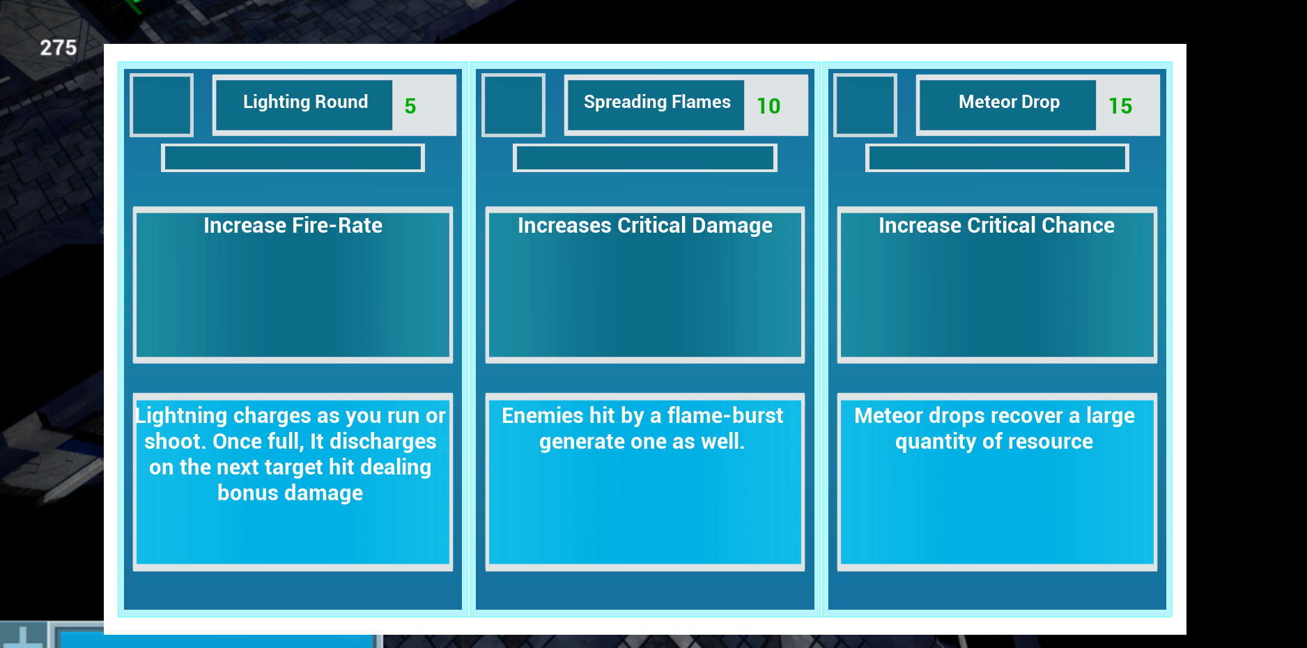 Item Screen